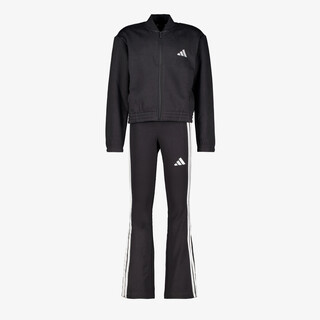 Adidas JG Glam TS kinder trainingspak zwart wit