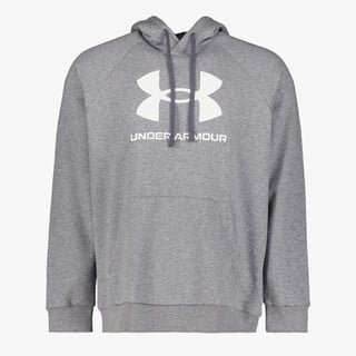 Under Armour Rival Fleece Logo heren hoodie grijs