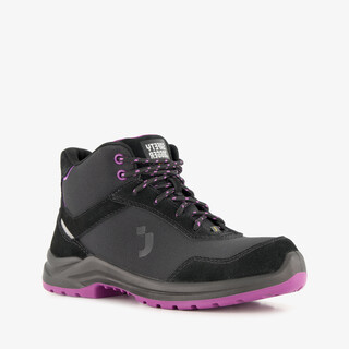Safety Jogger Botanic S1P halfhoge dames veiligheidsschoen zwart paars