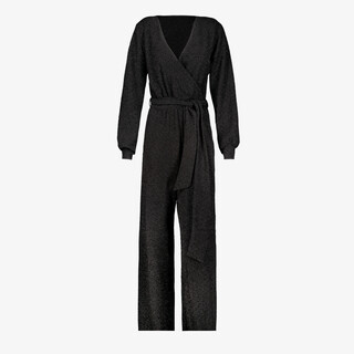 TwoDay dames jumpsuit met glitters zwart