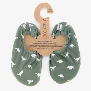 Slipstop kinder schoenen met dino groen