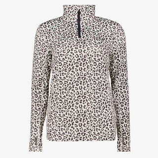 Mountain Peak dames skipully met rits luipaardprint