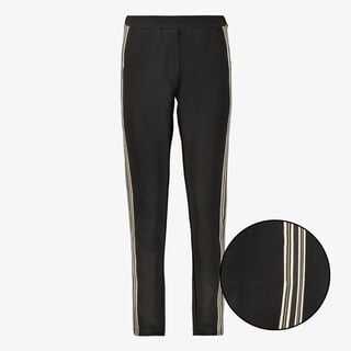 TwoDay dames broek met bies zwart