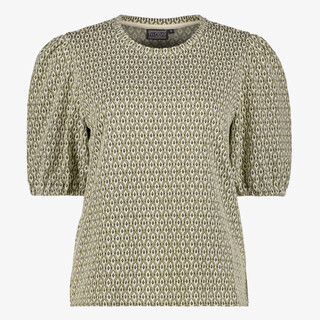 TwoDay dames shirt met pofmouwen groen