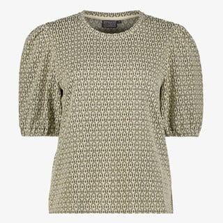 TwoDay dames shirt met pofmouwen groen