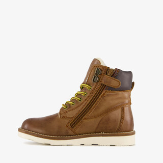 Groot gevoerde leren jongens veterboots cognac