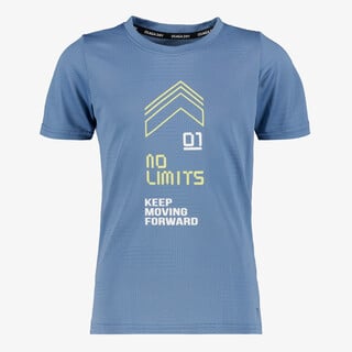 Osaga Dry jongens sport T-shirt met opdruk blauw