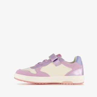 Stap meisjes leren sneakers roze paars