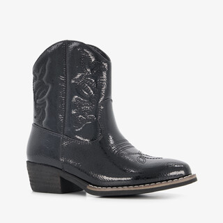 Blue Box meisjes cowboylaarsjes zwart lak