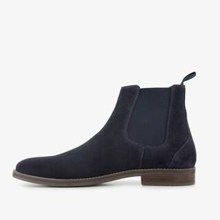Van Beers suède heren Chelsea boots blauw