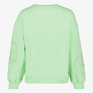 TwoDay dames sweater met grafische bloemenprint groen
