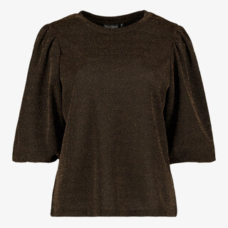 TwoDay dames party t-shirt goud zwart