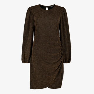 TwoDay dames party jurk zwart met gouden shimmer