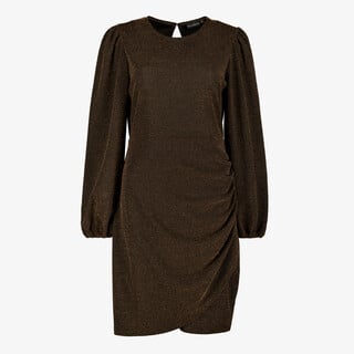 TwoDay dames party jurk zwart met gouden shimmer