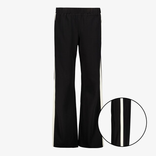 TwoDay dames wide leg broek met bies zwart