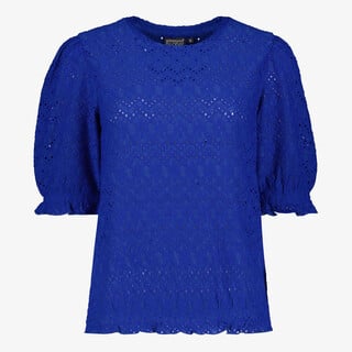 TwoDay kanten dames top blauw