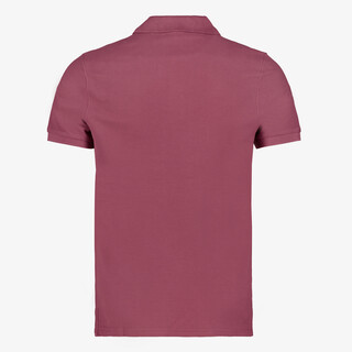 Unsigned heren polo bordeauxrood
