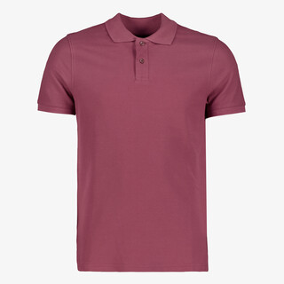 Unsigned heren polo bordeauxrood