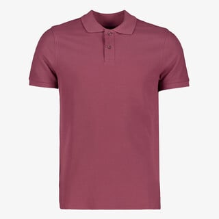 Unsigned heren polo bordeauxrood