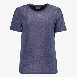 TwoDay dames top met glitters blauw