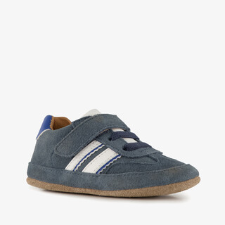 Groot suede babyschoenen blauw