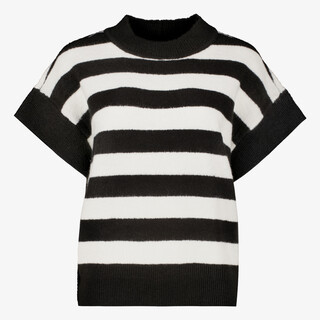 TwoDay dames spencer met strepen zwart wit