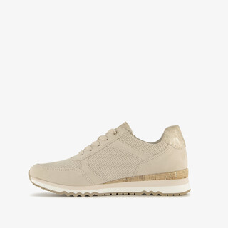 Marco Tozzi dames sneakers beige