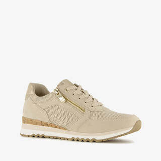 Marco Tozzi dames sneakers beige