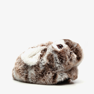Thu!s dames konijnen pantoffel bruin