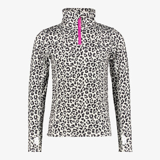 Mountain Peak kinder skipully met rits luipaardprint