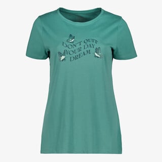 TwoDay dames T-shirt met opdruk groen
