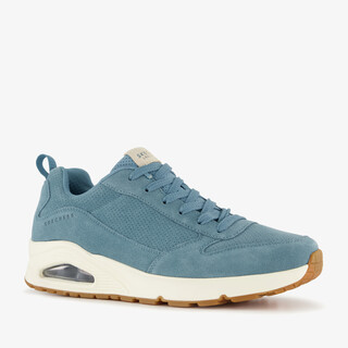 Skechers Uno Stand on Air suede heren sneakers blauw