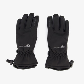 Mountain Peak dames softshell skihandschoenen zwart