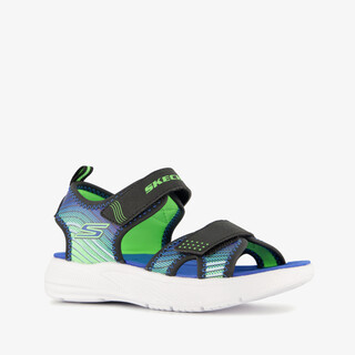 Skechers Microspec-Splash jongens sandalen blauw groen