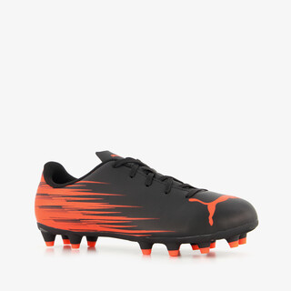 Puma Attacanto II MG kinder voetbalschoenen zwart oranje