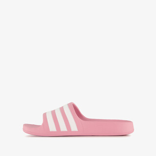 Adidas Adilette Aqua kinder badslippers roze wit