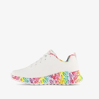 Skechers Uno Lite dames sneakers wit