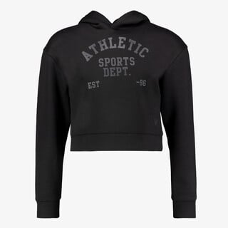 Osaga cropped meisjes sport hoodie zwart