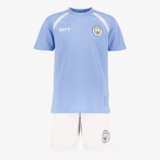 Manchester City tweedelige kinder sport set blauw wit