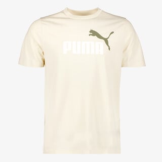 Puma Ess 2 Color No. 1 Logo heren T-shirt beige