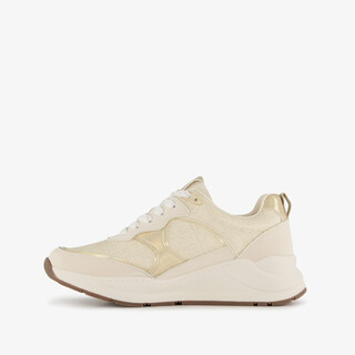 Natuform dames sneakers beige goud