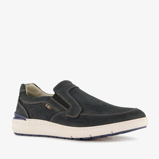 Hush Puppies suede heren instappers blauw