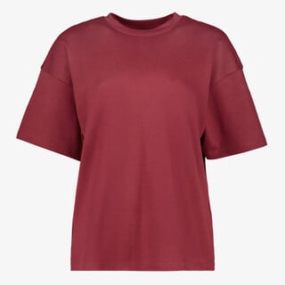 TwoDay oversized dames T-shirt bordeauxrood