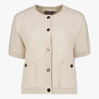 TwoDay dames vest met korte mouwen beige