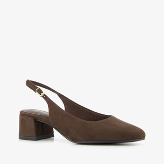 Tamaris dames slingback pumps chocoladebruin
