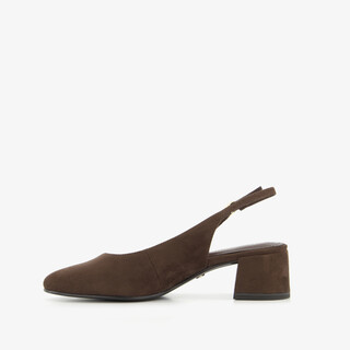 Tamaris dames slingback pumps chocoladebruin