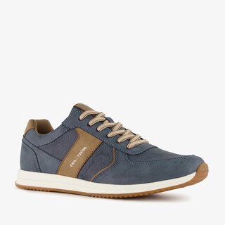 Blue Box heren sneakers blauw bruin