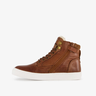 Groot leren jongens veterschoenen bruin