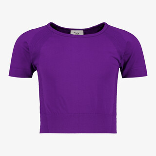 Osaga cropped meisjes sport T-shirt seamless paars