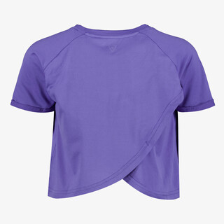 Osaga cropped meisjes sport T-shirt paars